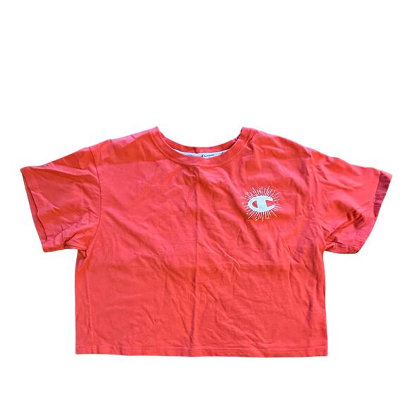 PUMA x Women's Orange-ish Pink Summer Spring Crop Top Sporty sz L - Picture 2 of 9